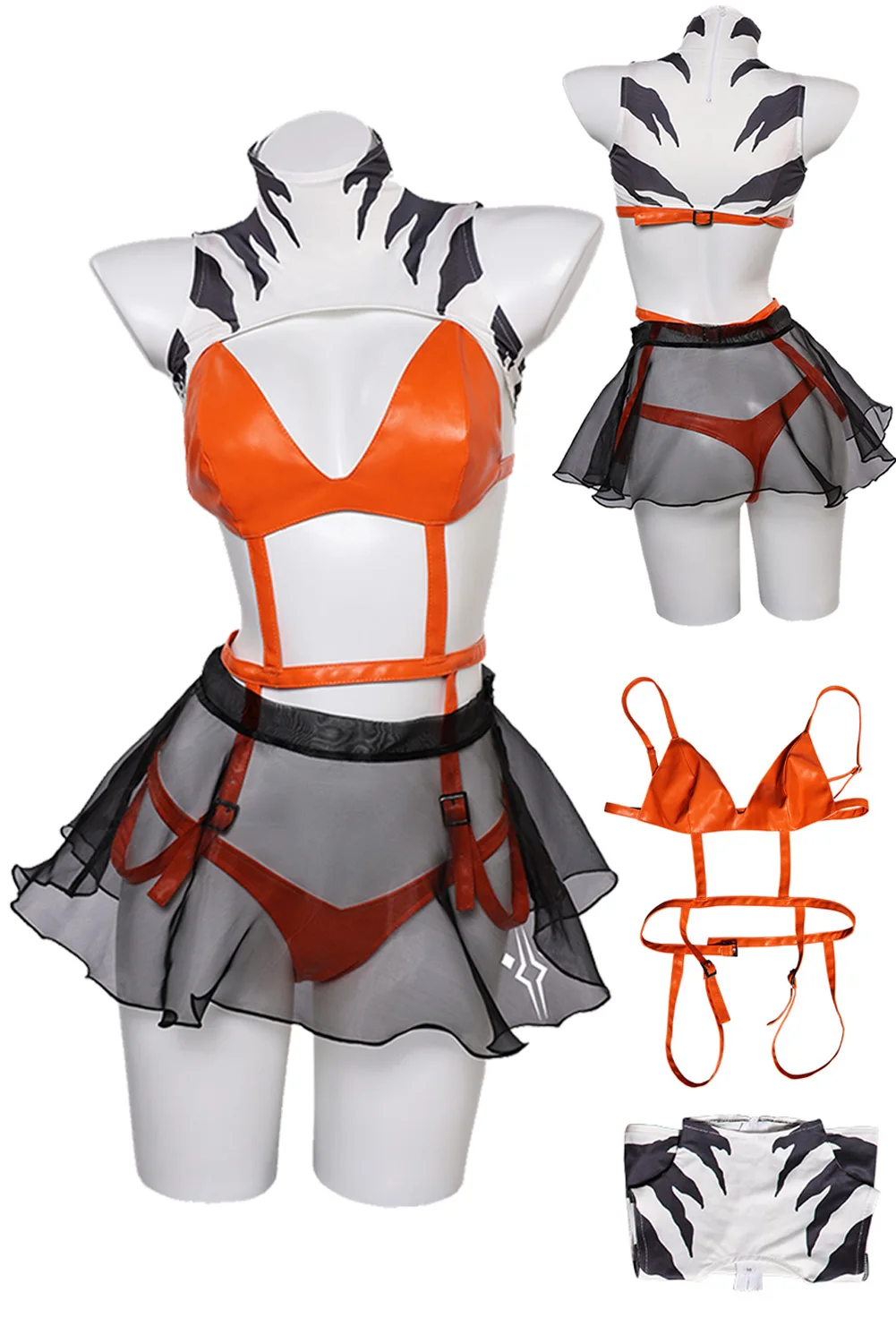 

Asoka Lingerie for Women Cosplay Costume 2023 TV Asoka Fantasia Roleplay Adult Outfits Halloween Carnival Cloth Disguise Suit