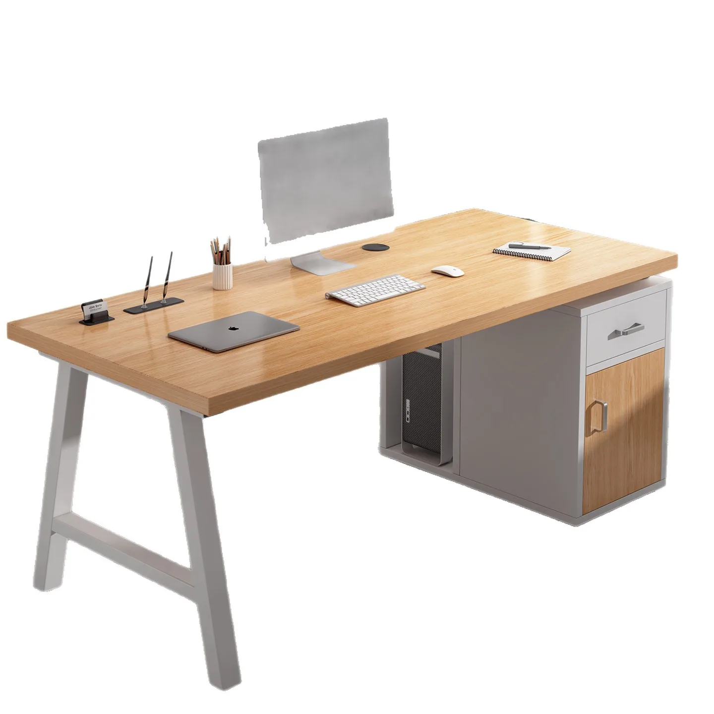Office Desktop Computer Adult Staff Boss Desk