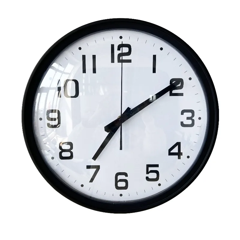Analog POE IP Network NTP School Wall Clock with Black Plastic Box