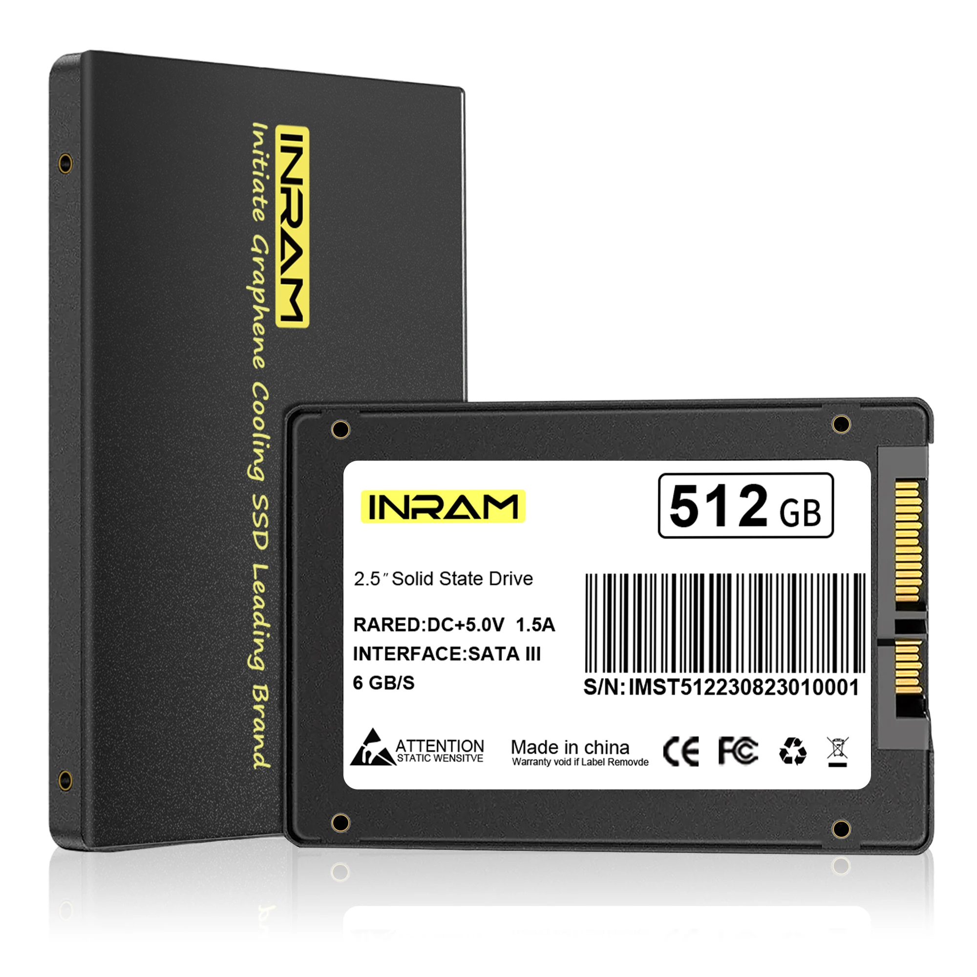 INRAM SSD 512gb 2.5 SATA3 128GB 256GB 512GB Hard Disk HDD Solid State Drive For Desktop PC Laptop Ssd