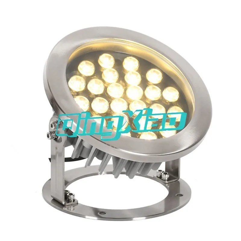 Foco LED Sumergible Redondo de Acero Inoxidable, Resistente al Agua, con Cambio de Color RGB, para Piscinas, Fuentes e Iluminación Subacuática de Paisajes