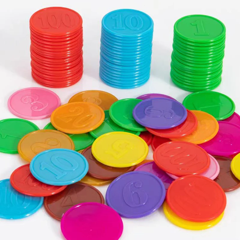 Pokerchips mit Zahlen, Zählmarkierungen, Brettspiele für Erwachsene, Kinder, Party, Karneval, lustige Gastgeschenke, Juegos De Mesas Para Alem La Familia – Detail 2