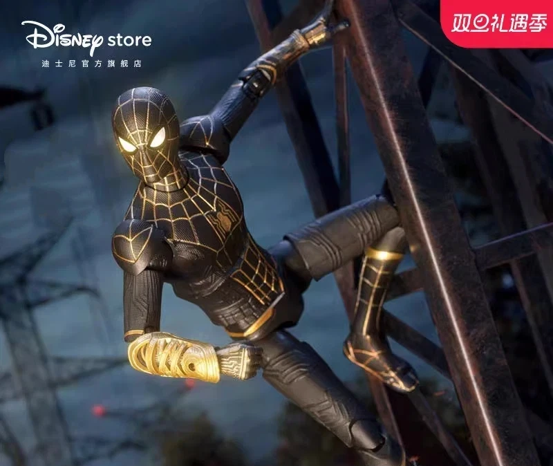 

Spider Man No Way Home Red Gold Black Gold Armor Highly Articulated Model Action Figure Collectible Toy Desktop Decoration