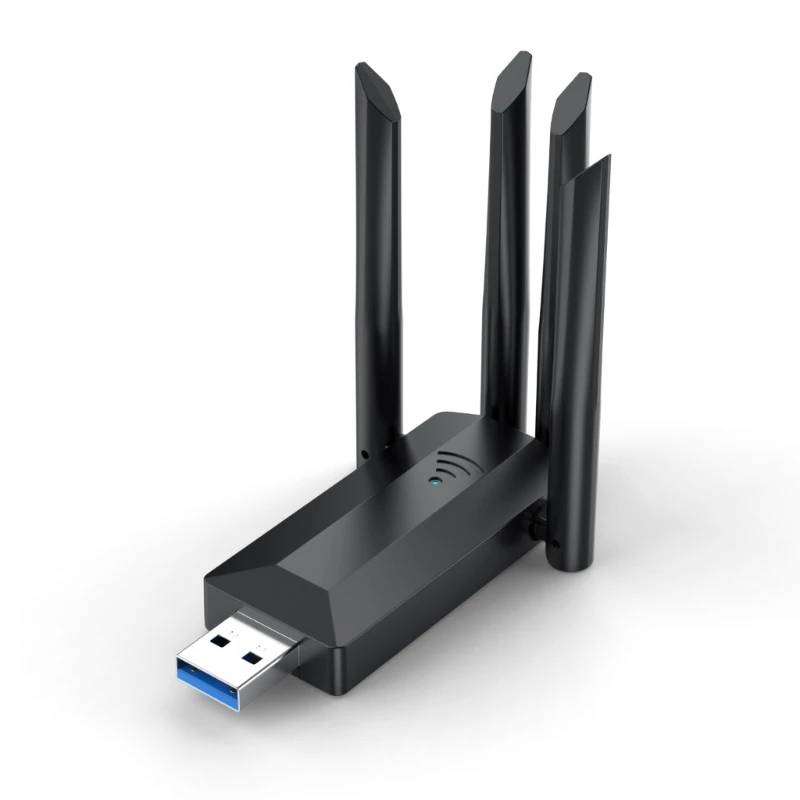 Efficient WiFi Card RTL8811 1200Mbps,Wireless USB WiFi Adapters Not Required Driver , Stable WiFi Connection 2.4Ghz/5Ghz