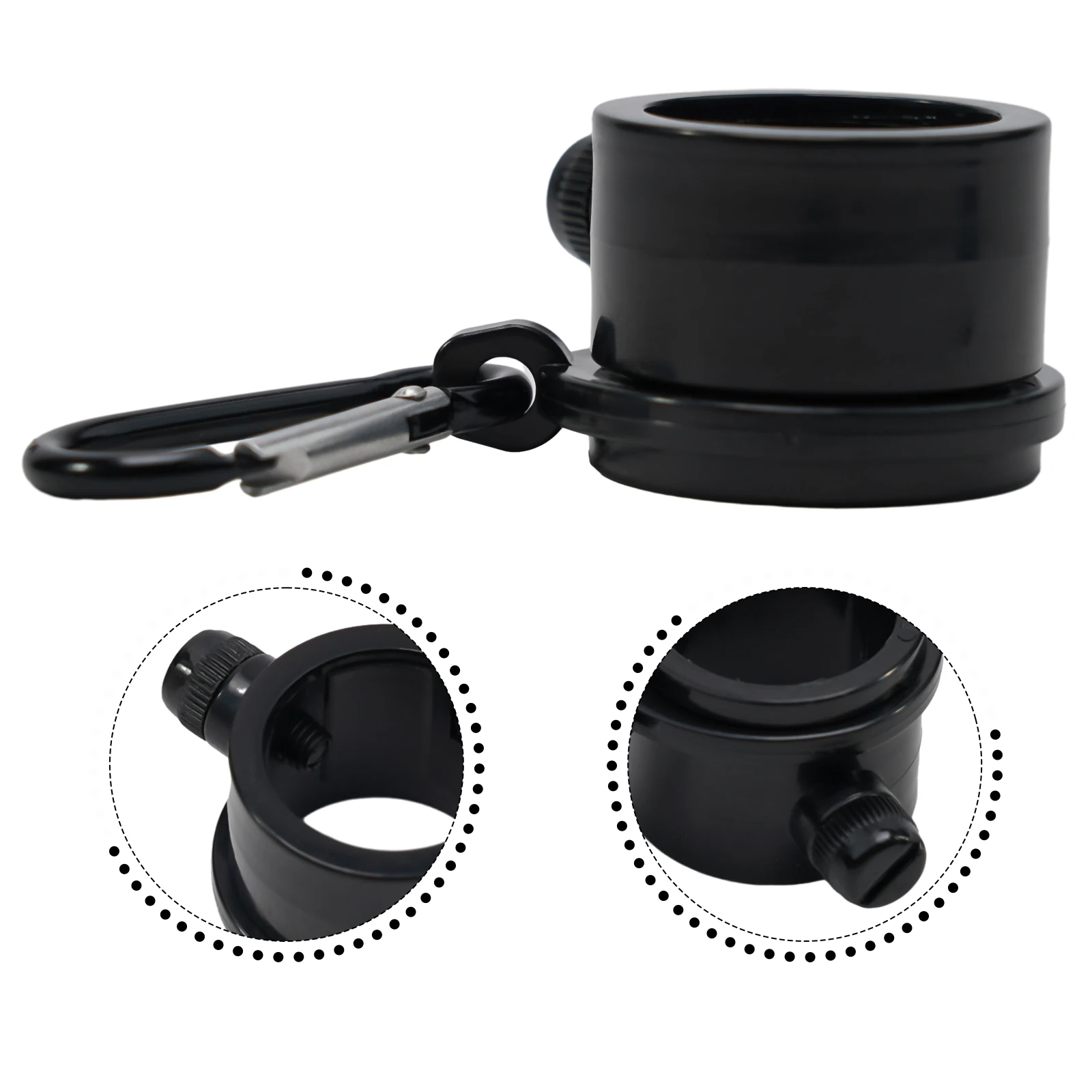Industrial Plastics Flag Pole Rings 2 Pack for 360 Degree Rotating Flagpole with Swivel Mounting to Prevent Flag Wrapping