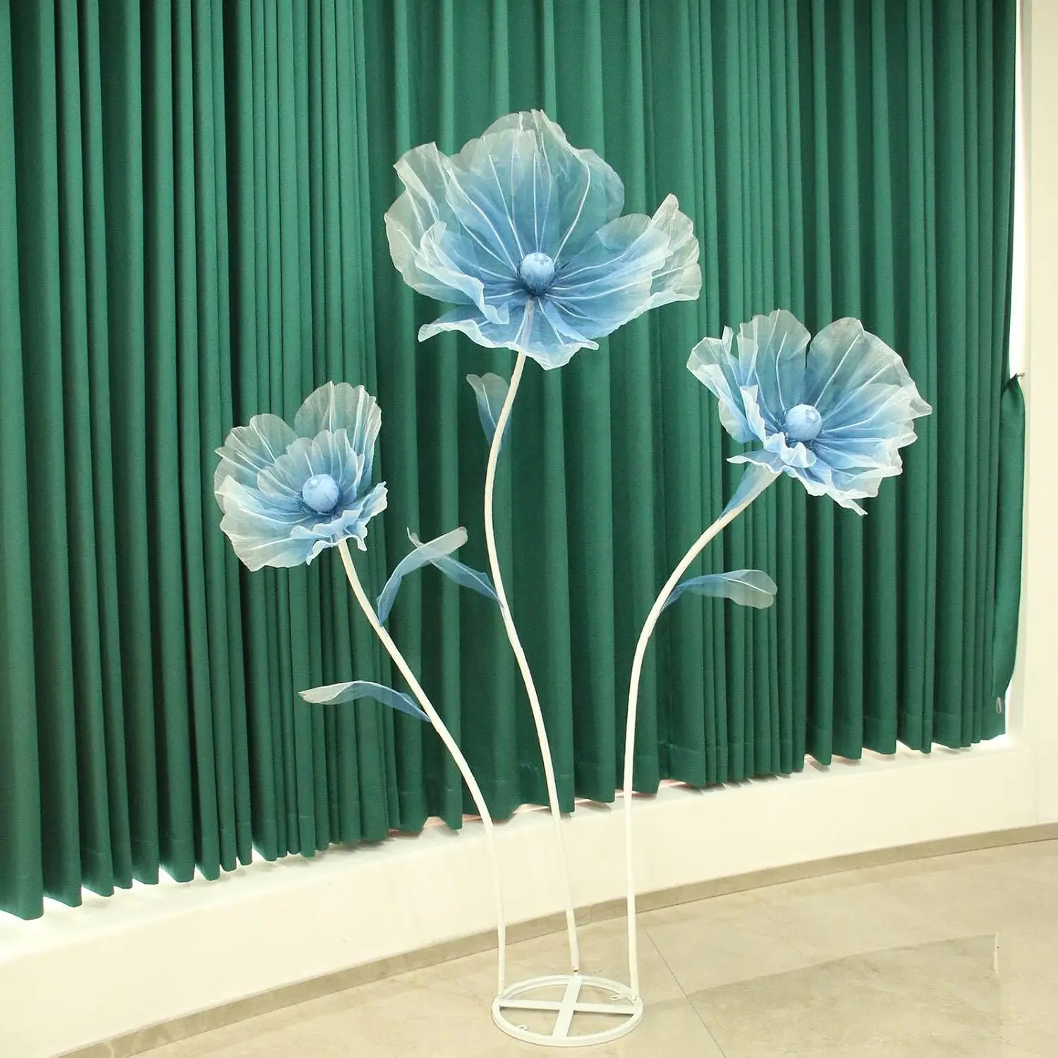 

Giant Flowers For Decoration Wedding Reception Essential 5.6 Ft Huge Artificial Silk Flower Ideal For Party Banquet Background