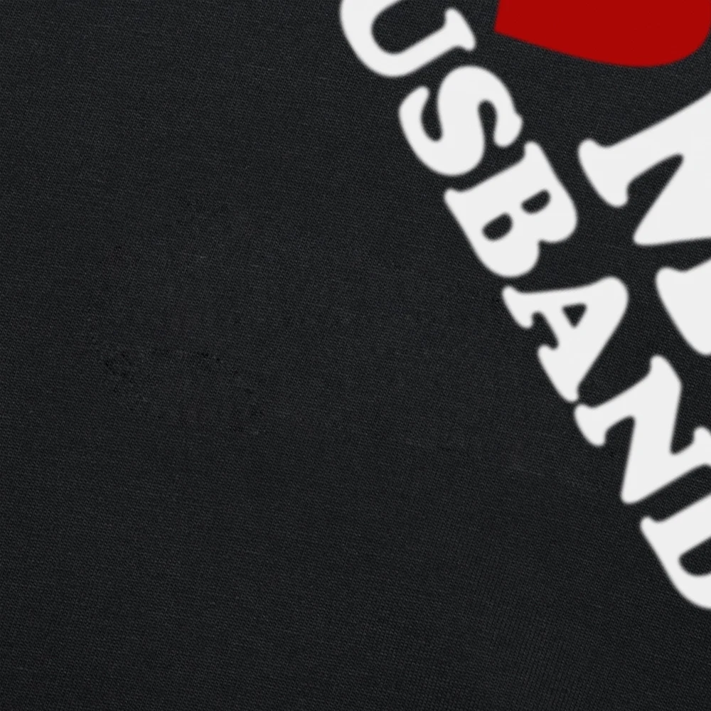 أنا أحب زوجي مضحك القلب الأحمر تي شيرت قصير الأكمام هدايا عيد ميلاد ملابس رجالي موضة عادية فضفاض المتضخم تي شيرت #4