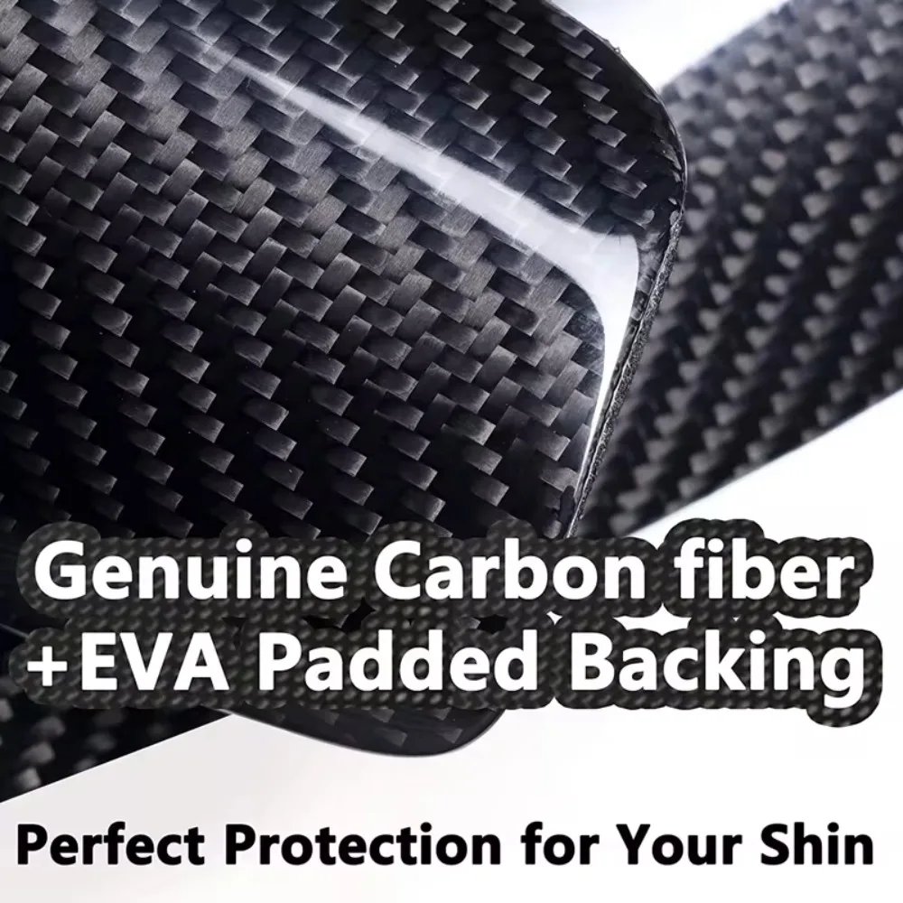 Ultralight Carbon Fiber Football Shin Holder Shin Pads Strapless Breathable Pads Soccer Shin Guards Plastic Sportswear