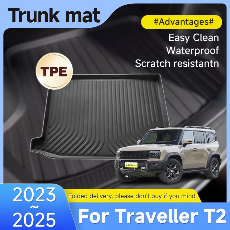 

Upgraded TPE Material Trunk Mat For Jetour Traveller Shanhai T2 2023 2024 2025 Waterproof Floor Pad Space Decoration Accessories