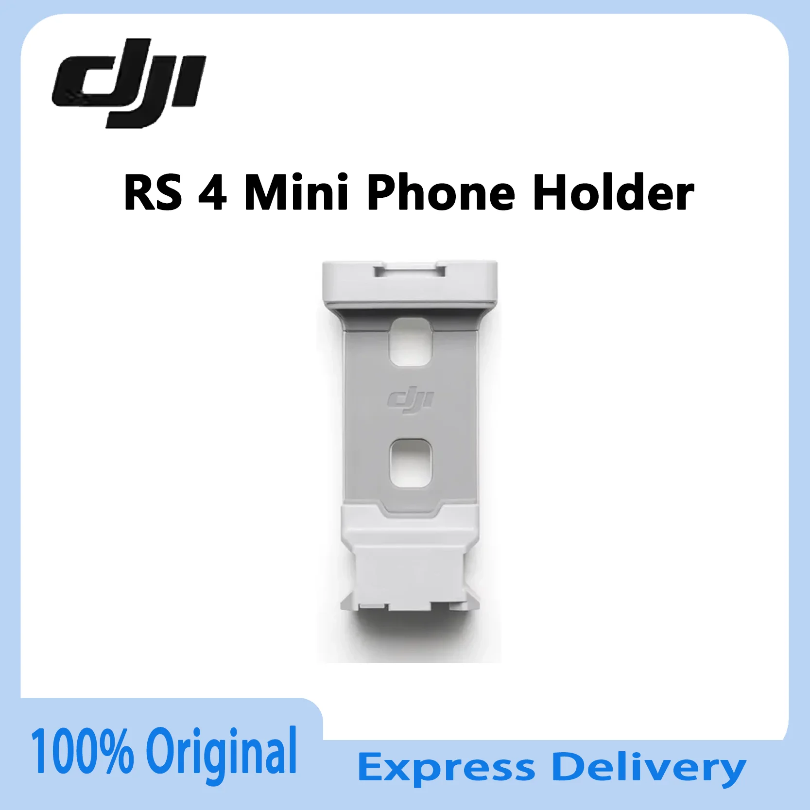 dji-rs-4-mini用オリジナルスマホホルダー、dji-rs-4-miniにスマホを取り付けて安定化やカメラの動きを調整するための公式製品
