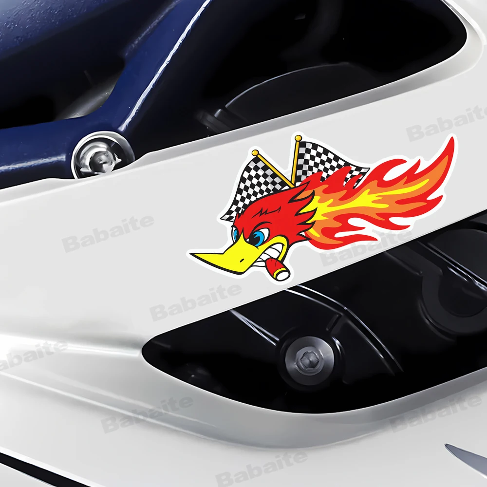 Woodpecker W-Woodys Sticker Racing Flame Woodpecker Car Sticker Motorcycle Off Road Vinyl Film Decal Car Tuning Accessories