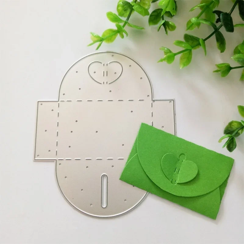 Heart Envelop Metal Cutting Dies Scrapbooking Album Paper Cards Decorative Crafts Embossing Die Cuts