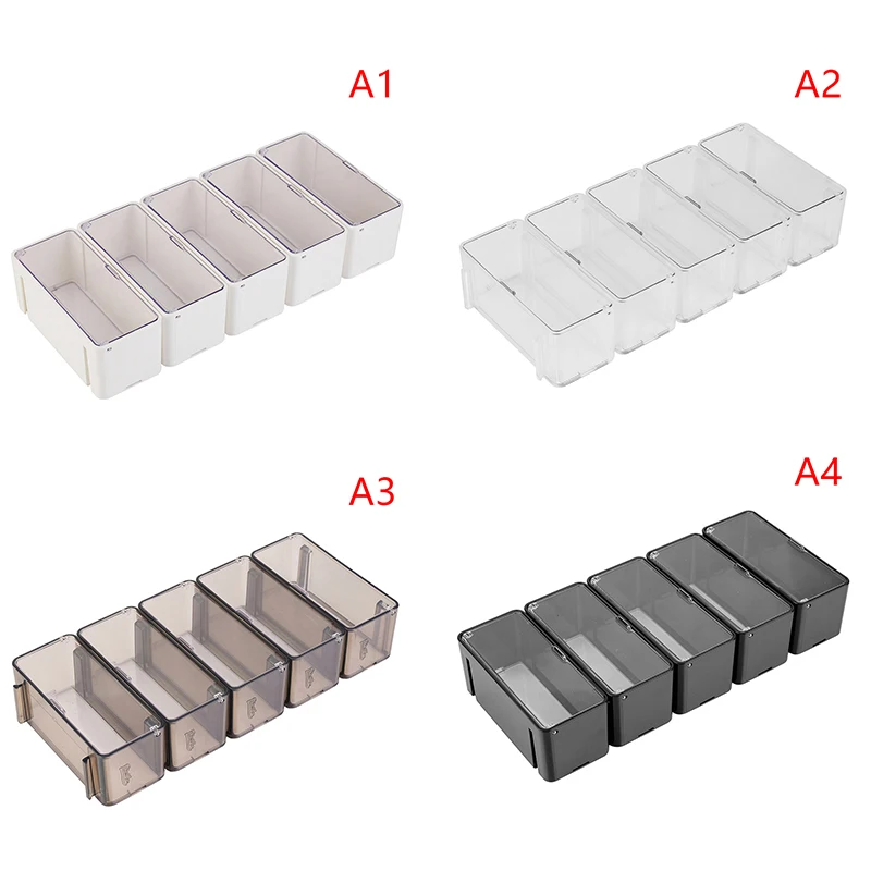 

[JT]5Pcs Car Toys Transparent Dustproof Carro Model Collection Display Combinable Shell Acrylic Storage Box For Boys Gift