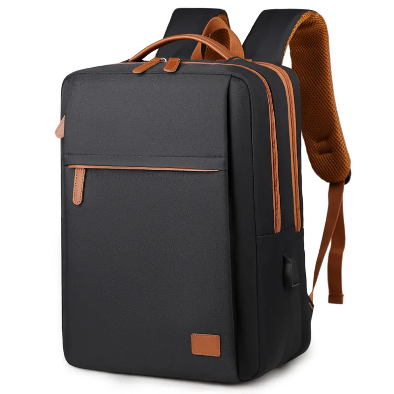 

USB Men's Backpack Advanced Sense Leisure Travel Watertight Backpack College Student Schoolbag Large Capacity Laptop Backpack