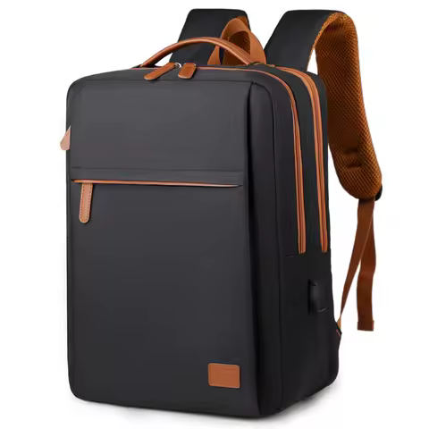 USB Men's Backpack Advanced Sense Leisure Travel Watertight Backpack College Student Schoolbag Large Capacity Laptop Backpack