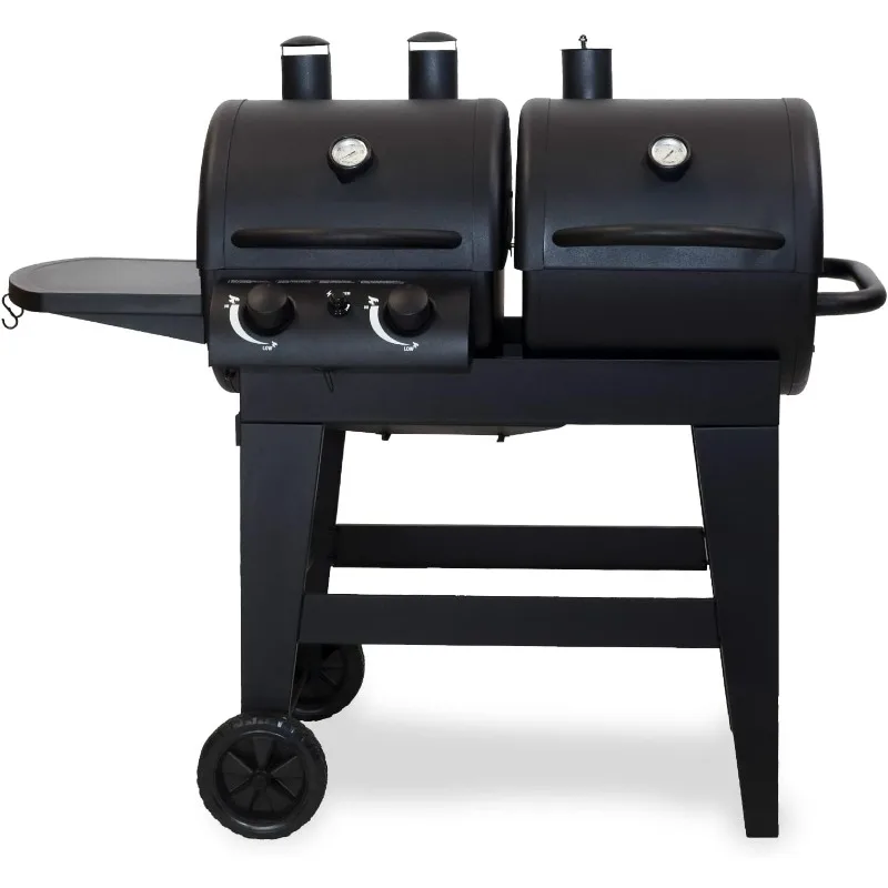 Dual-Function 2-Burner 24,000 BTU Propane Gas and Charcoal Combination Grill Patio, Lawn & Garden›Grills & Outdoor Cooking