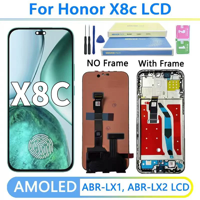 67-amoled-名誉-x8c-ディスプレイ指紋付き名誉-x8c-lcd-ディスプレイタッチスクリーンデジタイザ-abr-lx1-lx2-lx3-スクリーン