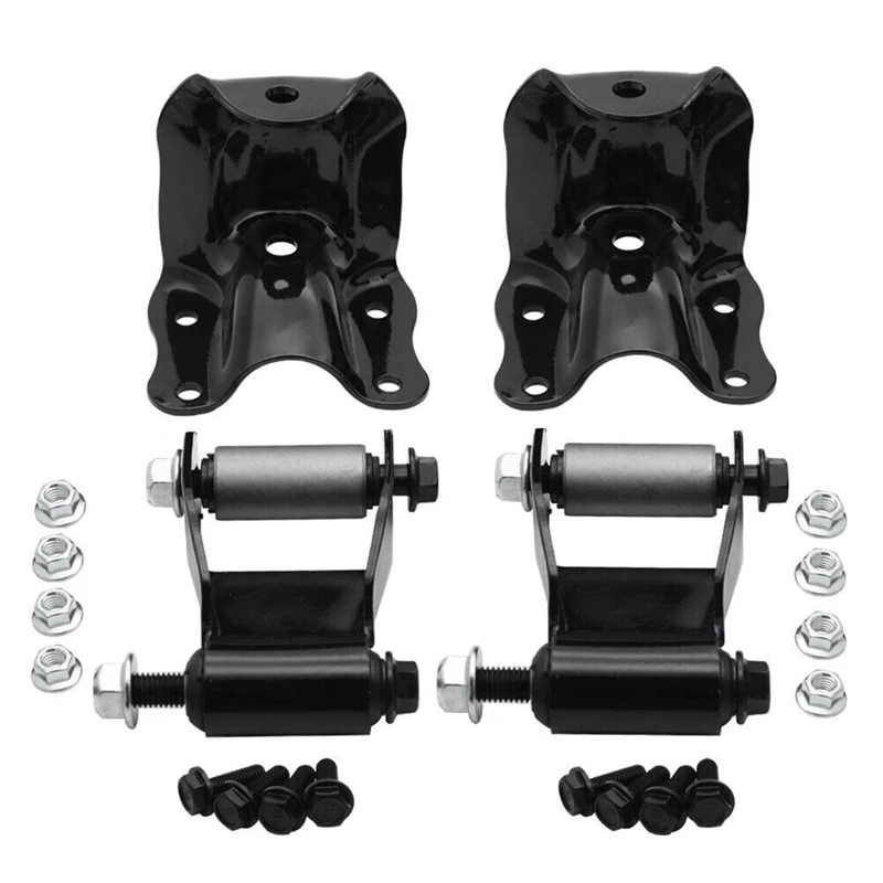 1 Set Car Springs Rear Hanger And Shackle Bracket Kit 722-001 722-010 For Ford Ranger 1983-2008 Mazda Pickup 1986-2011