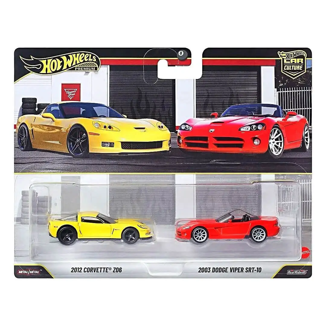Pre-sale Hot Wheels Car Culture Team Transport FLF56 Dodge Viper Corvette Maserati  Alloy Miniature Diecast Car Toys Car Models view 3