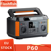 Flashfish P60 560W Portable Power Station 520Wh/140400Mah Solar Generator 220V Pure Sine Wave Ac Outlets 11 Outputs Lcd Display