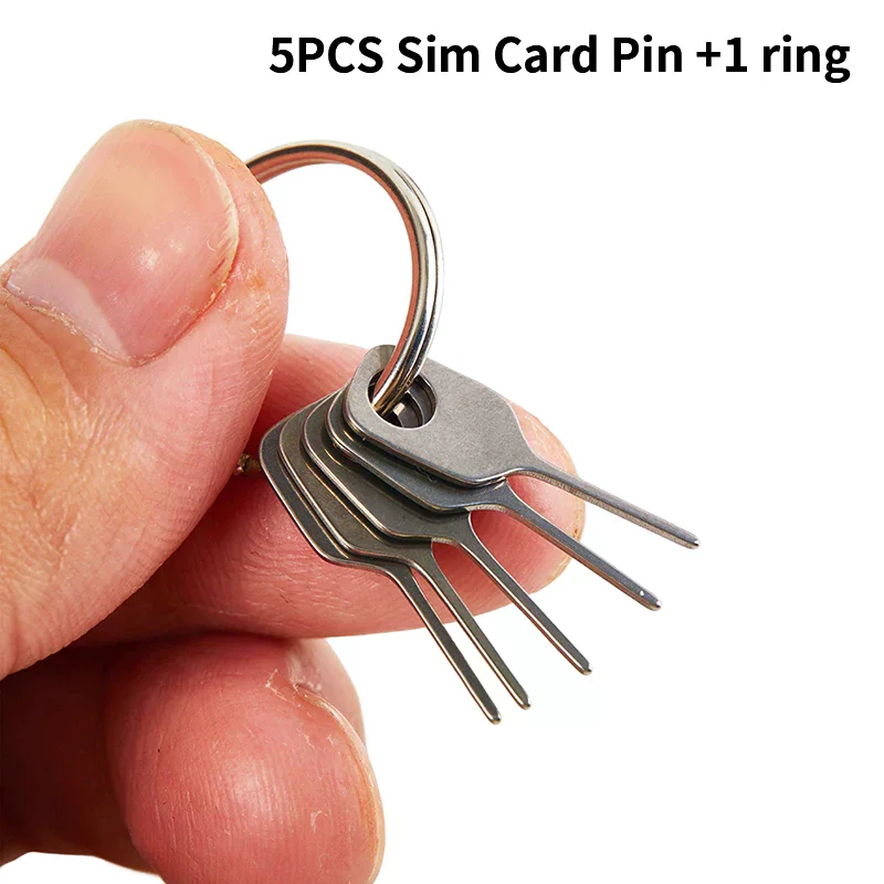 5pcs SIM Card Eject Pin Key Tool Needle SIM Card Tray Holder Eject Pin For Mobile Phone Key Tool Card Pin Needle