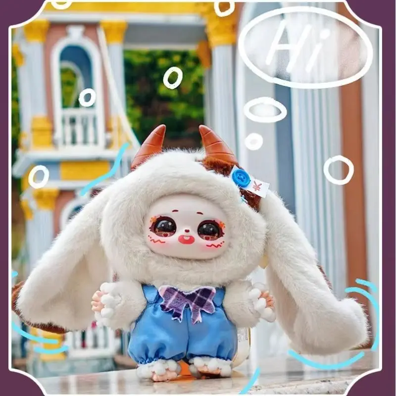 サマエル V2 ドリーム・オブ・パラダイス シリーズ 漫画風 ブラインドボックス 可愛い 大きな耳のぬいぐるみ ビニール製顔 ペンダント デスクトップ飾り ミステリーギフト