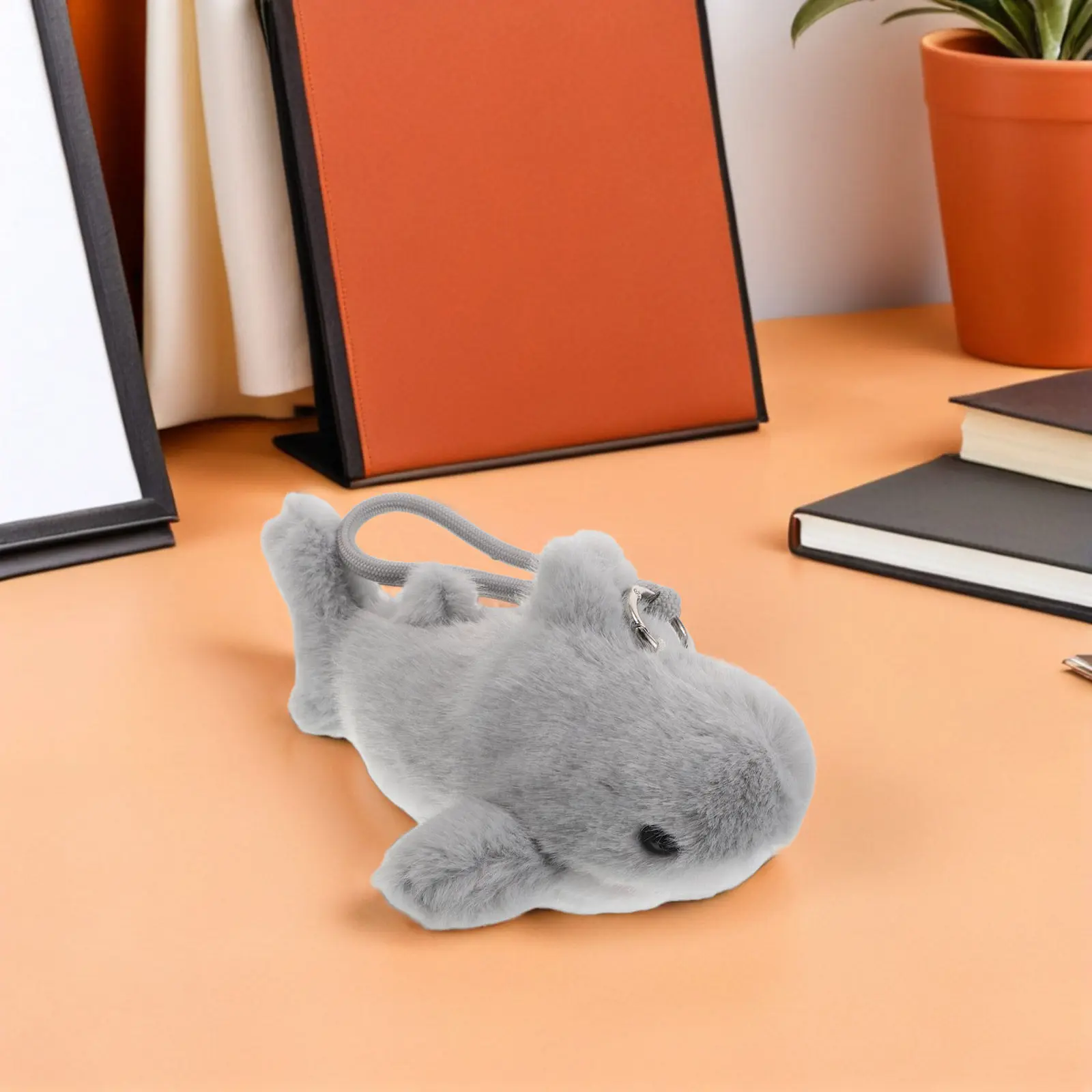 1 szt. Brelok w kształcie wieloryba, miękka pluszowa zawieszka do toreb, plecaków, torebek, dekoracja do zawieszenia, kawaii, morski, czarny