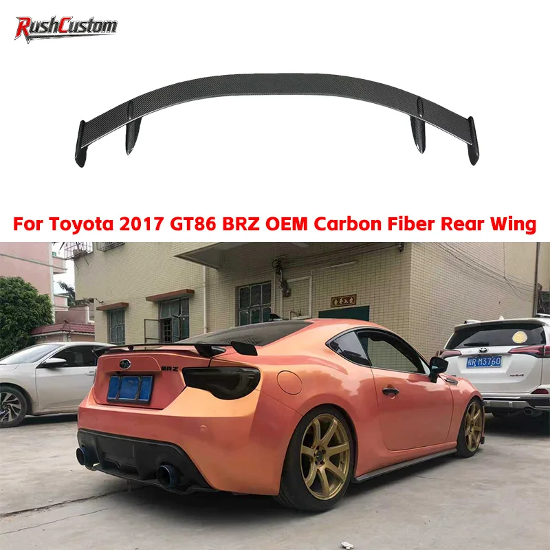 

For Toyota 2017 GT86 BRZ OEM Carbon Fiber Rear Wing Automotive Rear Spoiler