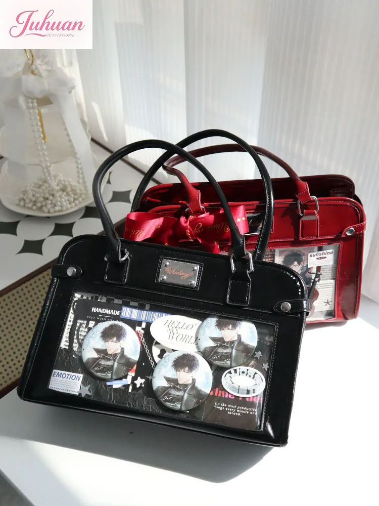 Japanese Original Versatile Shoulder Messenger Bag Women Transparent Small Food Bar Two-dimensional Comics Ltabag Handbag Female