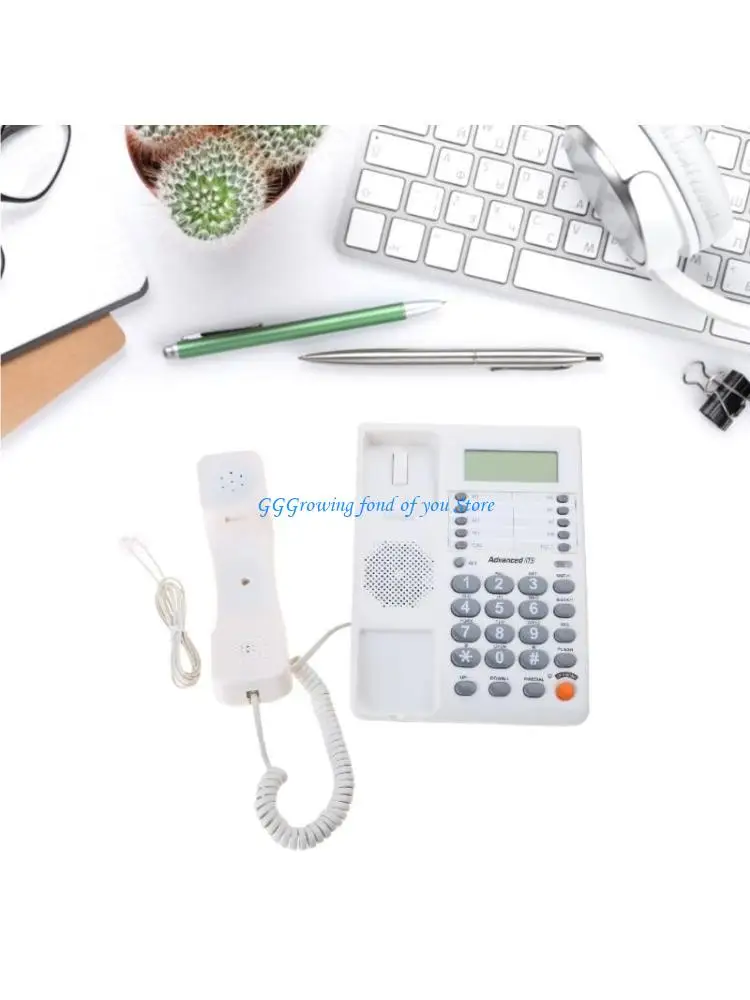 H9EB Corded Telephone CallerID Display Last Number Redial for Home Office Hotel Use