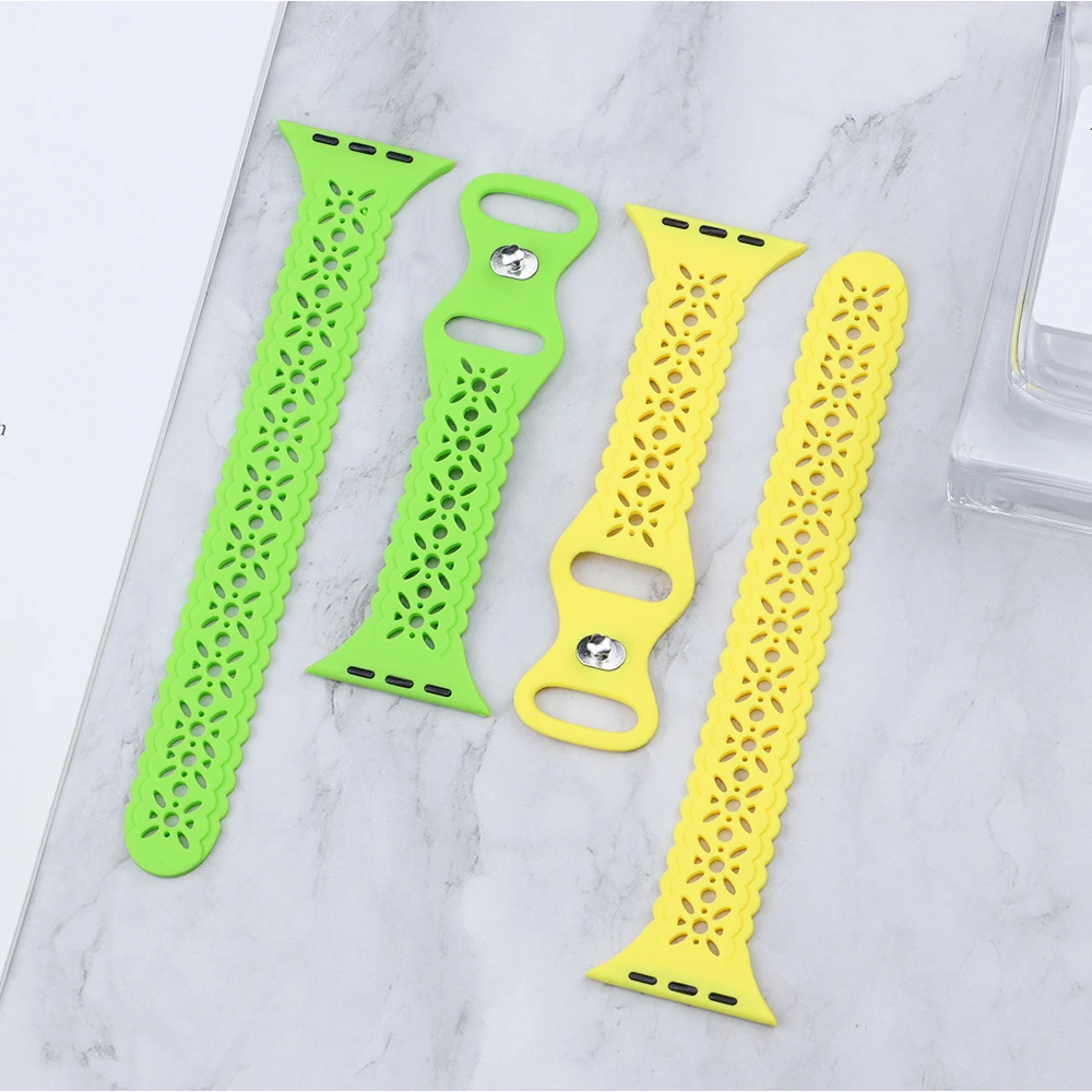 For Apple Watch Ultra Band 44mm 49mm 41mm 45mm 40mm 38mm 42mm Silicone Sport Rubber Strap Bracelet Iwatch Series 8 7 6 5 4 SE 3