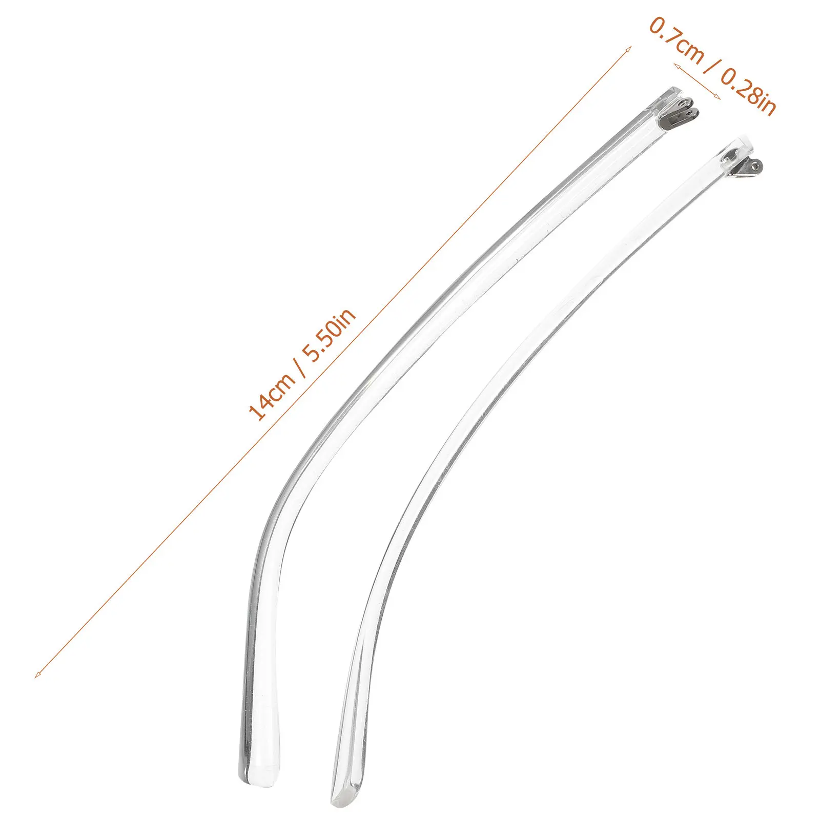 1Pair Universal Glasses Arm Replacement Comfortable Lightweight Eyeglasses Temple Fit Most Glasses Repair Accessories