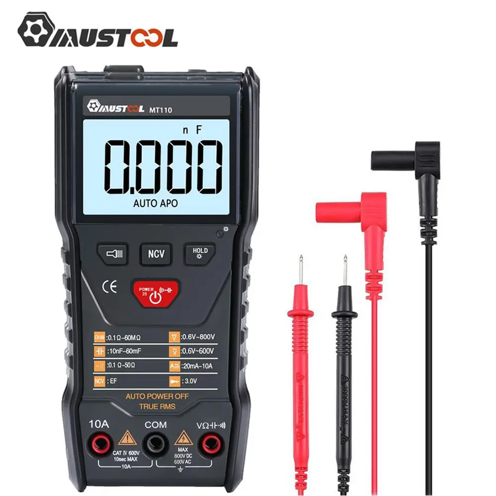 MUSTOOL MT110 Multimeter – Der zuverlässige Begleiter für präzise elektronische Messungen in Englischer Sprache