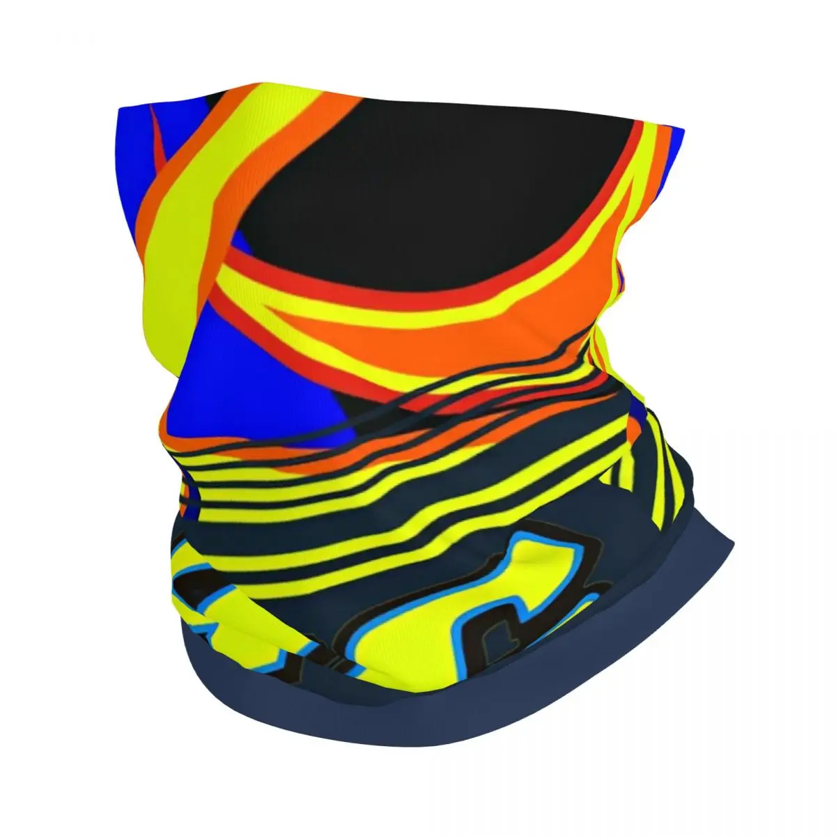 Motorsports 46 Bandana Neck Cover Cool Motor Rossied Balaclava For Outdoor Riding Windproof Wrap Scarf For Unisex