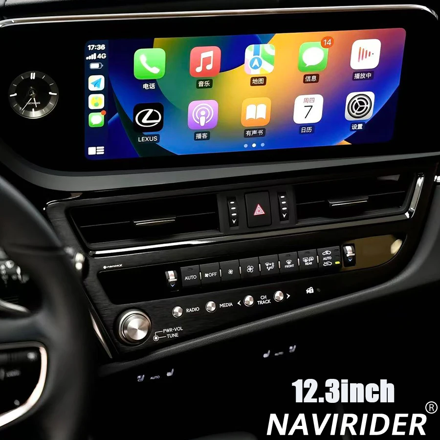 12.3inch GPS Wifi  Car Radio Screen Multimedia Player CarplayFor Lexus ES ES300h ES350h ES300 ES330 ES350 2022 Android15 Stereo