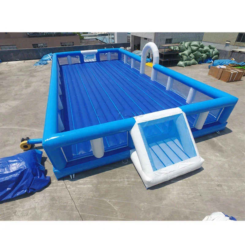 Commercial Fast Air Shipping Giant Inflatable Sports Game Field - 3-in-1 Soccer Basketball Volleyball Arena for Sale Outdoor