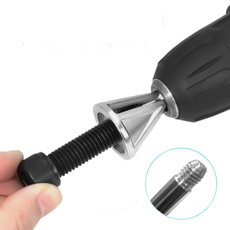 1pc Deburring Bits HHS External Chamfer Tool Drill Bit  Screws Polishing Burr Removimng Tool Triangular Handle Interface