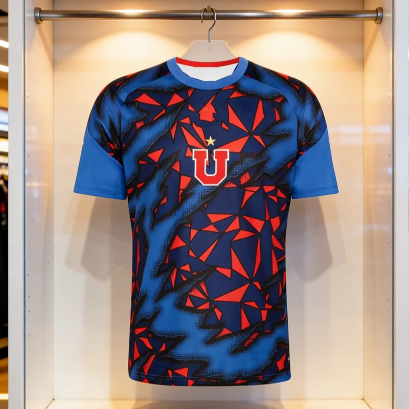 NEW Soccer Jersey Universidad De Chile U Family Matching Outfit Print Breathable Quick Dry Football T-shirt for Men Women Kids