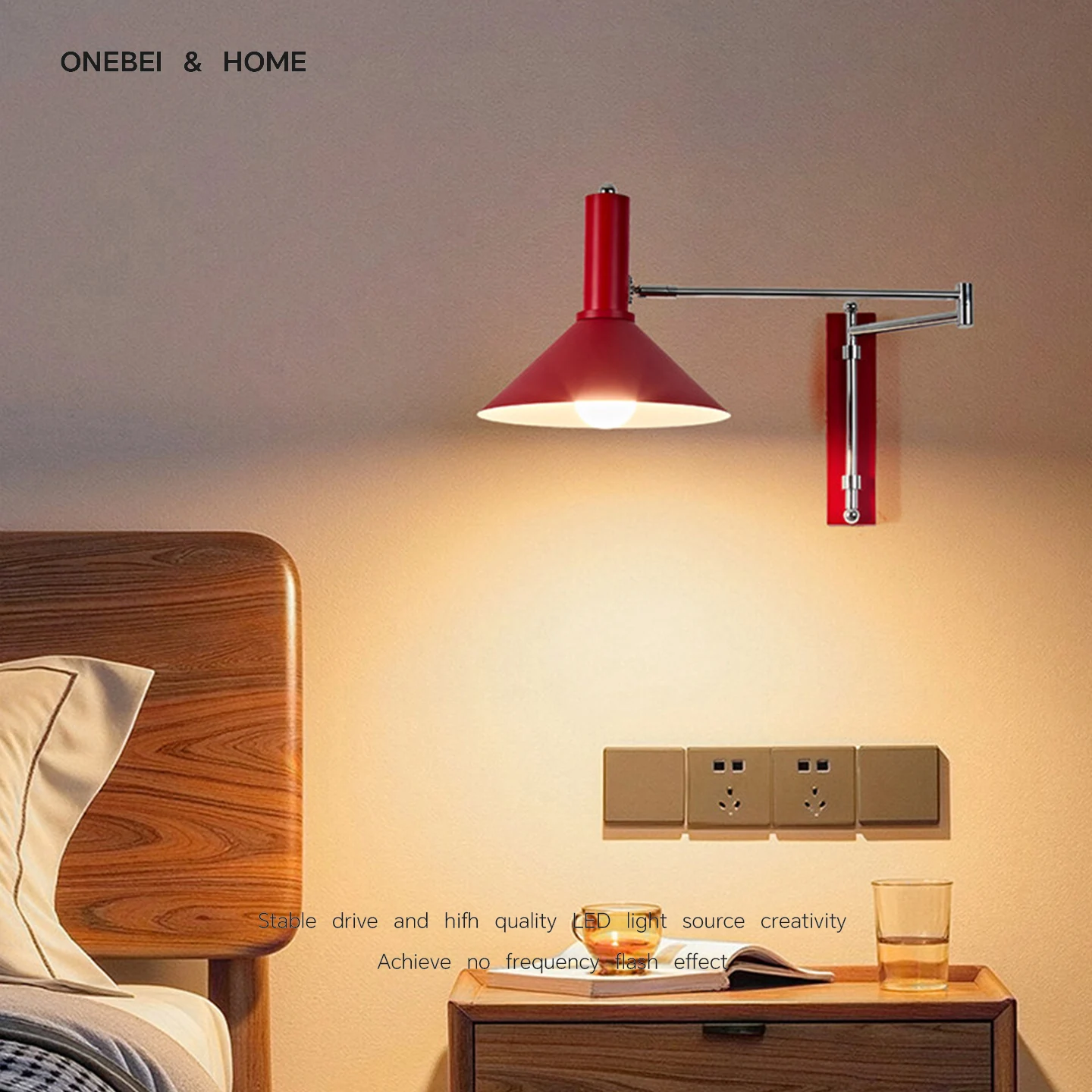 Italian Designer Wall Lamp LED Rotatable Adjustable Wall Lamp Suitable For Living Room Bedroom Dining Room Study Decoration Ligh