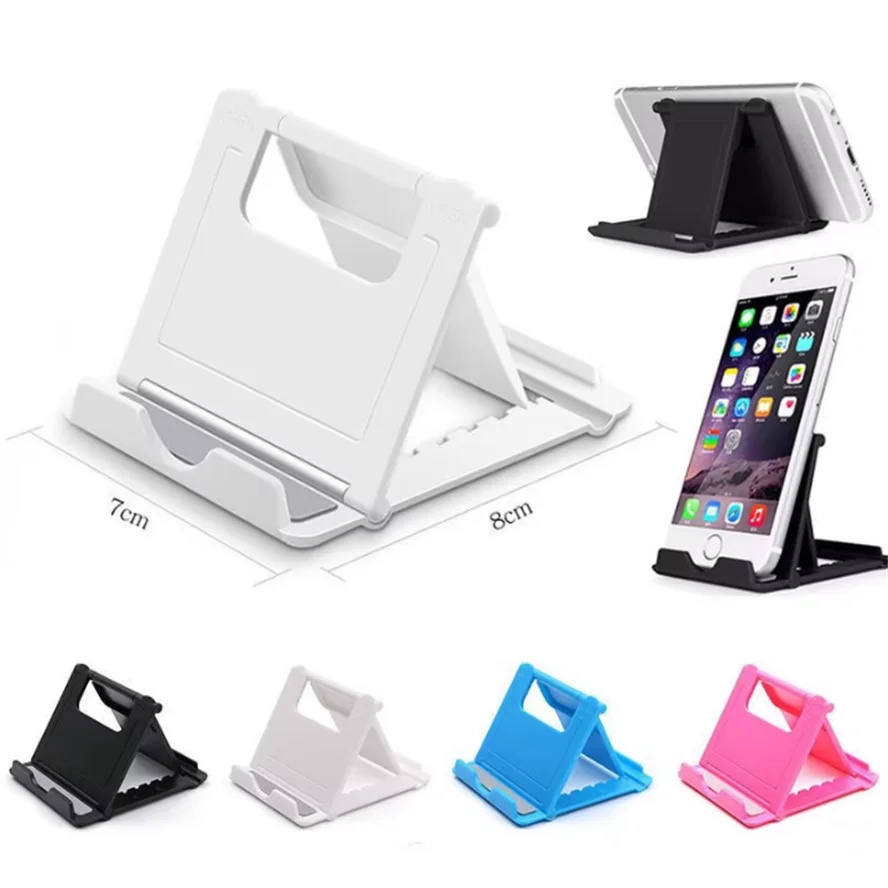 Phone Holder Desk Stand For Mobile Phone Tripod For iPhone Xsmax 12 13 Pro Huawei Xiaomi Mi 9 Plastic Foldable Desk Holder Stand