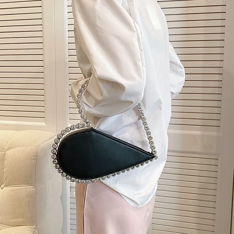 2023 pochette da sera con diamanti da donna Designer Chic borsa con manico in acrilico con strass per portafogli di lusso per feste di matrimonio