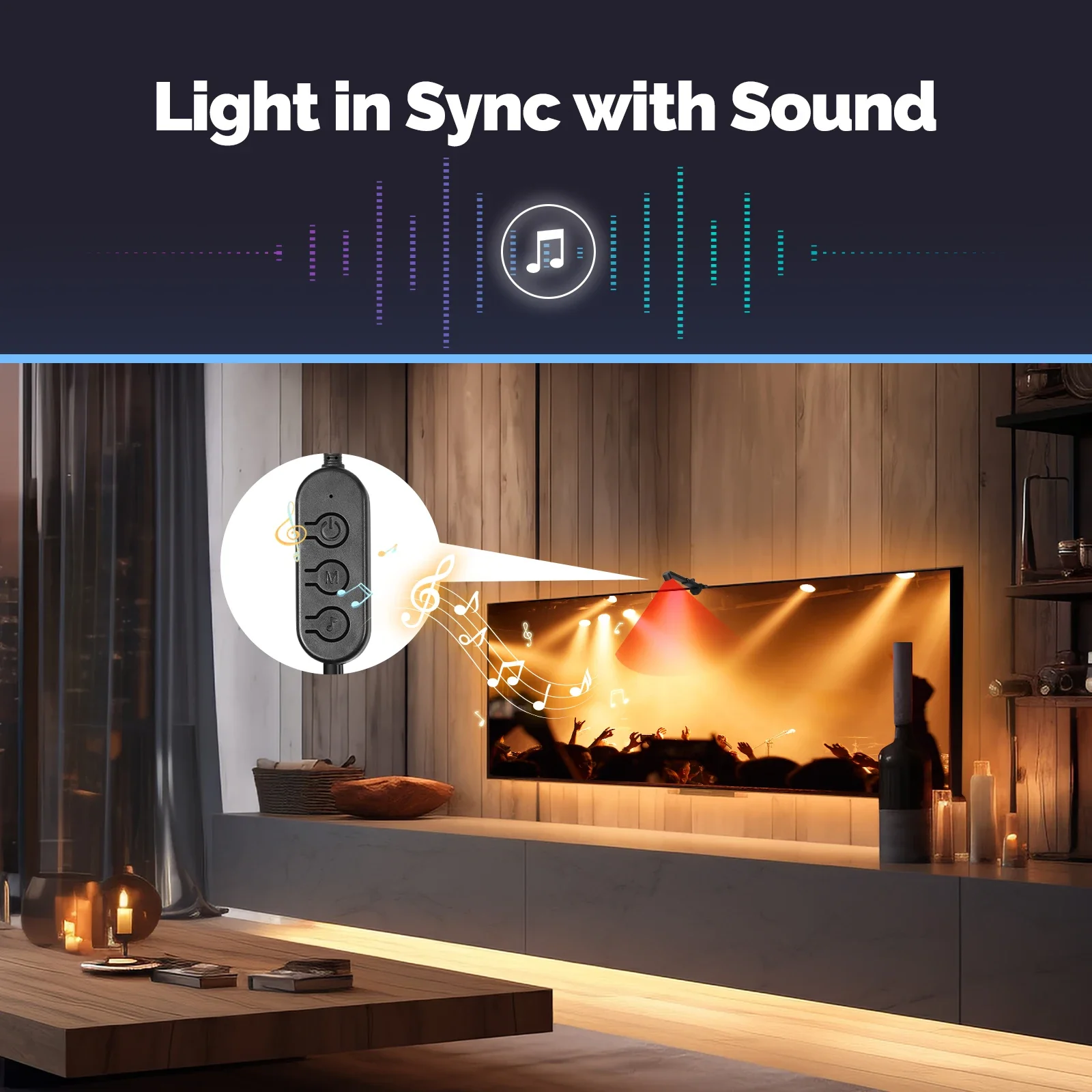 MOES Tuya بلوتوث TV LED شريط إضاءة خلفي مع كاميرا منتقي ملونة AR لا يوجد مجموعة صندوق علوي مطلوب مزامنة الموسيقى IP64 مقاوم للماء