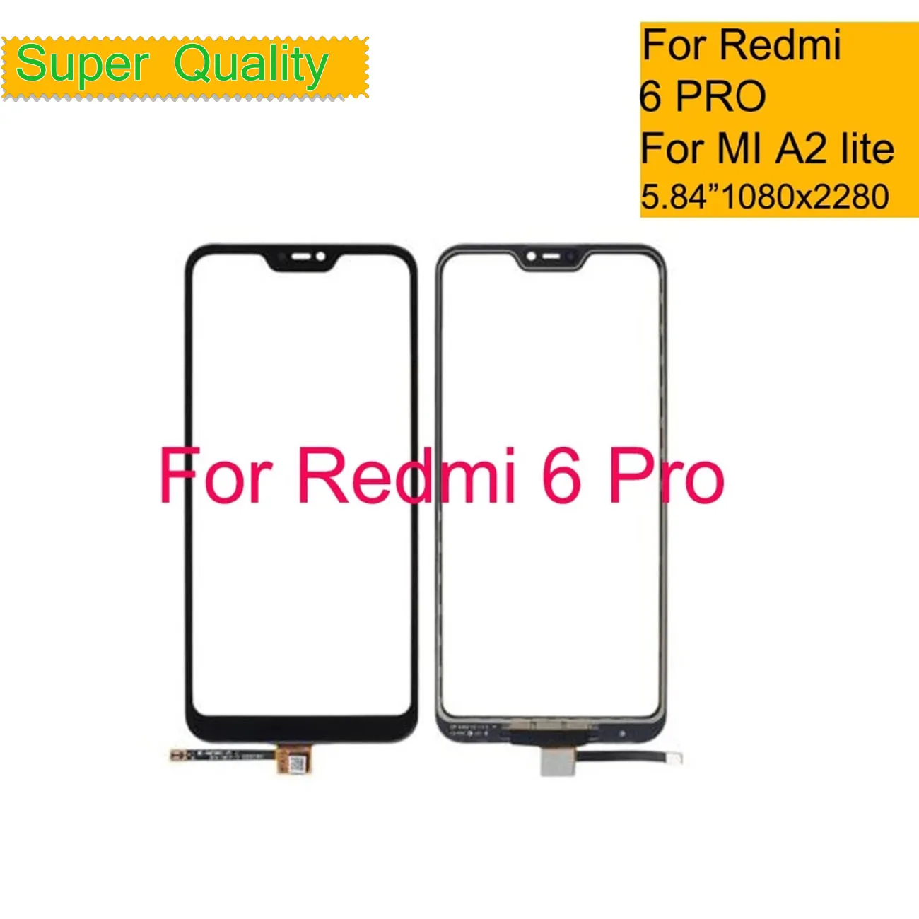 For Xiaomi Redmi 7 7A 6A 6 Pro Mi A2 Lite Touch Screen Digitizer Touch Panel Sensor Front Outer Glass For Redmi S2 Touchscreen