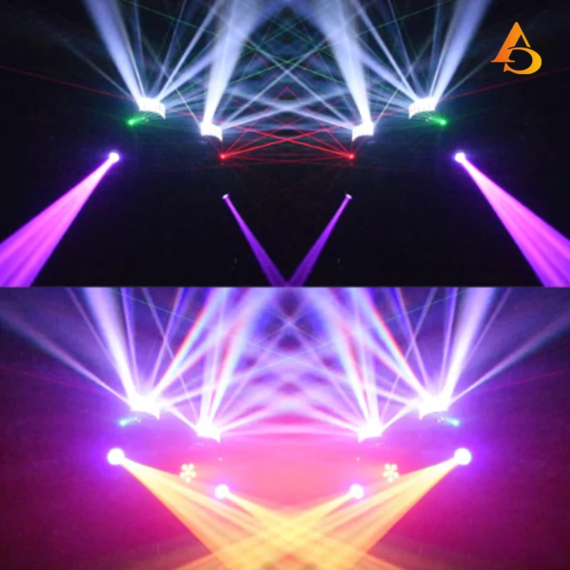 2x30W Spot Moving Head + 6x5W Par + 10W RGBW Butterfly Strobe 4in1 Ständer DJ Disco Effekt Bühnenbeleuchtung DMX Musik Nachtclub – Detail 6