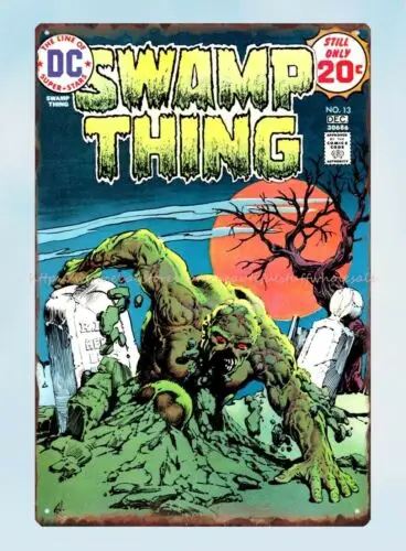 Swamp Thing comic metal tin sign retro metal signs