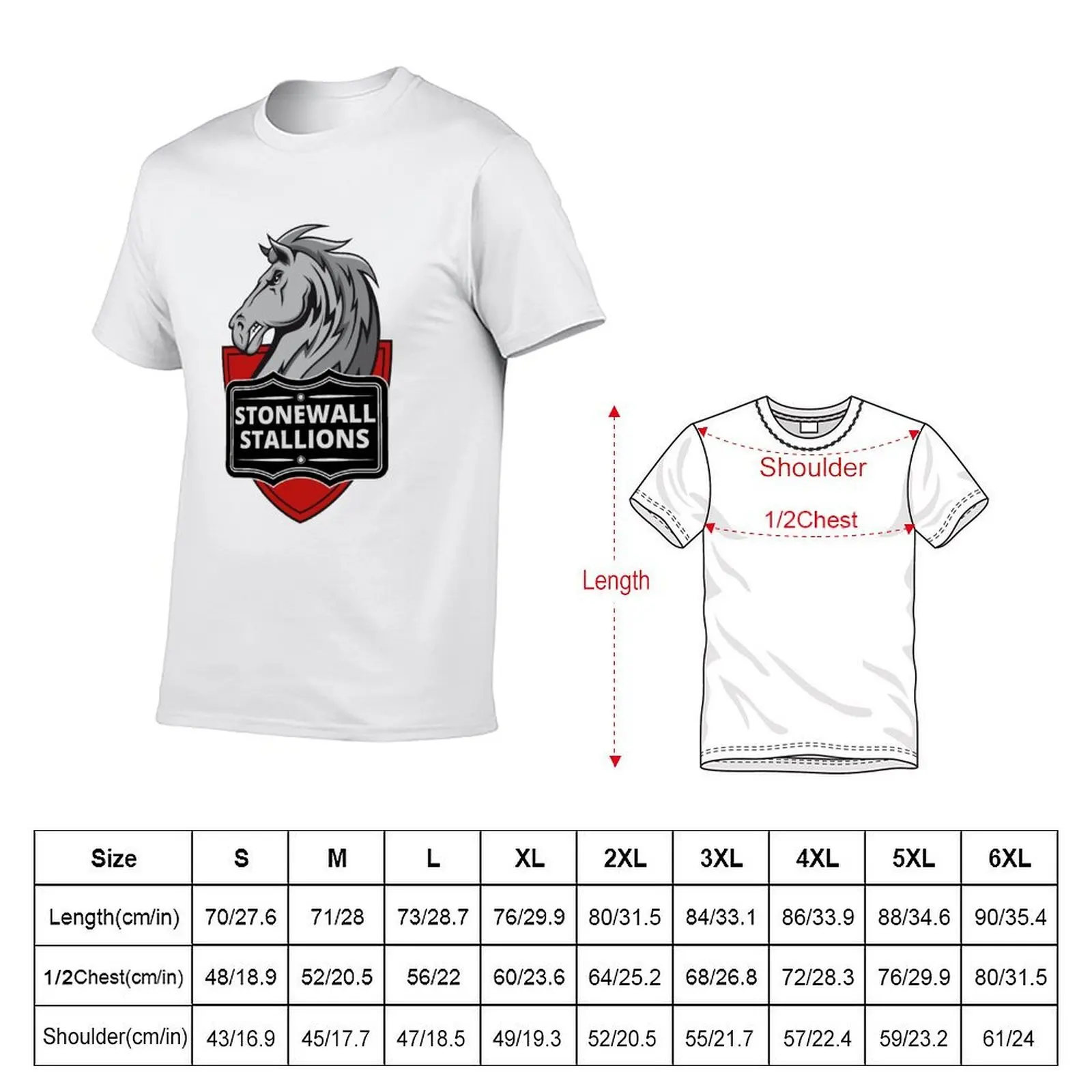 Stonewall Stallions T-Shirt t shirts for man cotton soft man tshirt T-Shirt