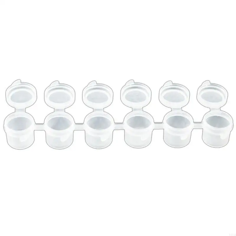 Y5LB Compact 6/8Strips Empty Paint Strips Paint Organizers for Watercolor, Acrylic