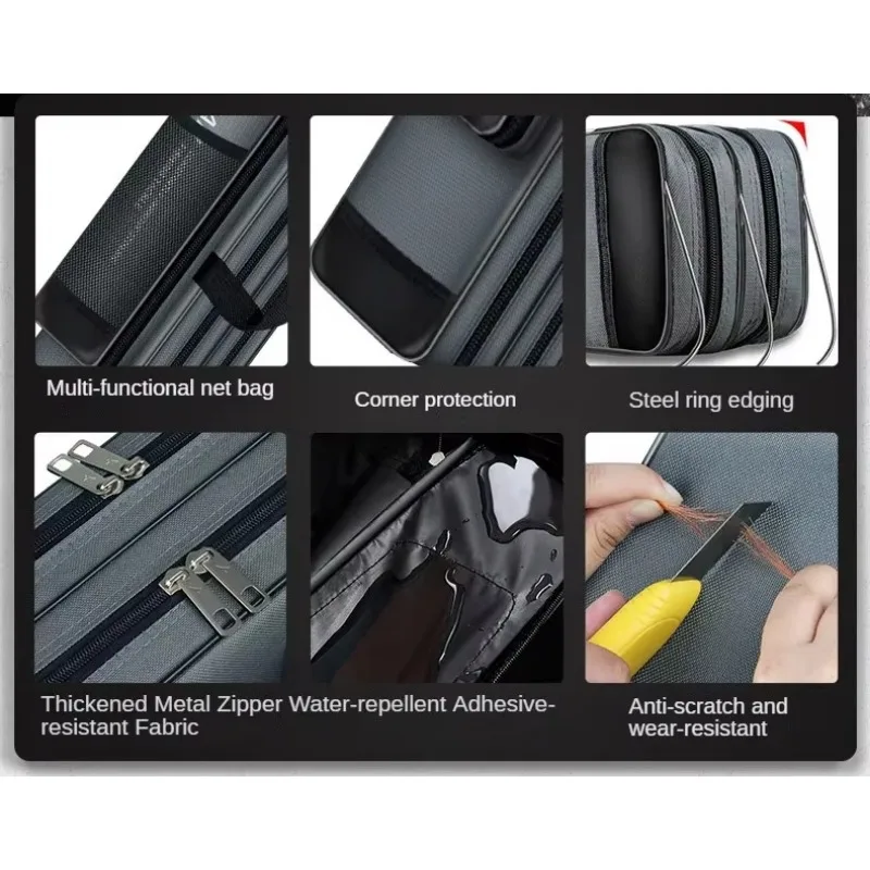 Lightweight Multifunctional Fishing Gear Bag Rod BagThree-layer Large Capacity Thickened Large Fishing Rod Bag Belly Fishing Bag