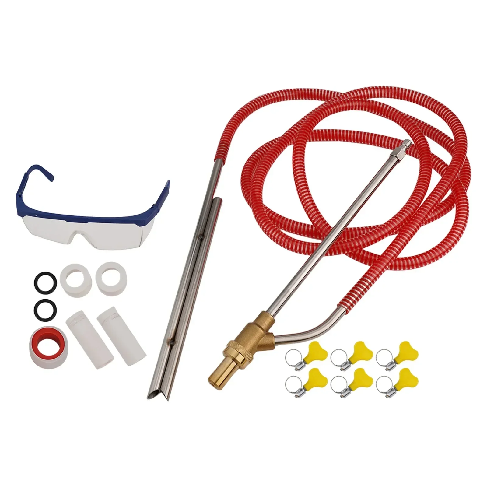 For Pressure Washer Sandblasting Tool with Suction Fed Design for Use with Dry Silica or Washed River Sand Materials