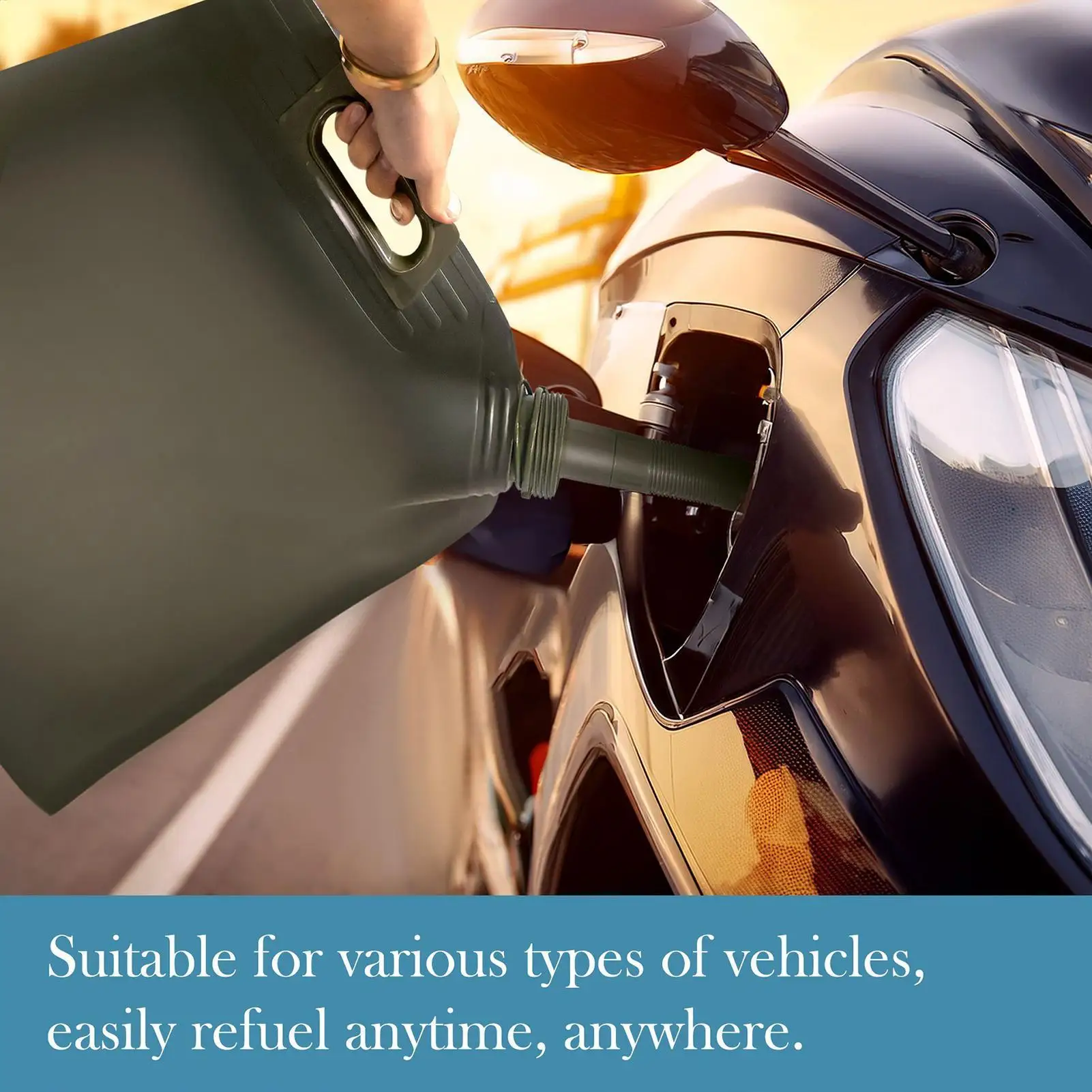 

Gas Bladder Tank Handheld Portable Foldable Auto Oil Bag Foldable Oil Transfer Bag For Drivers Motorcycles SUVs Sedans RVs